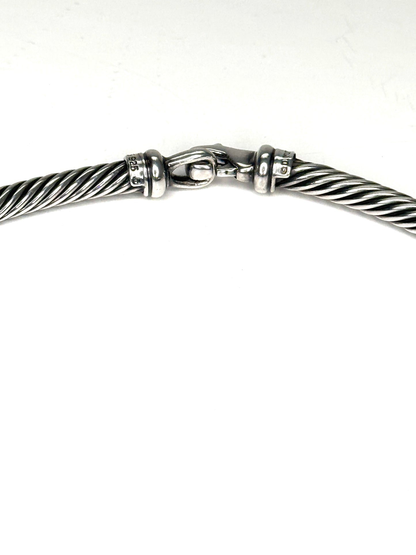 David Yurman Sterling Silver & 14K Chocker Collar Necklace