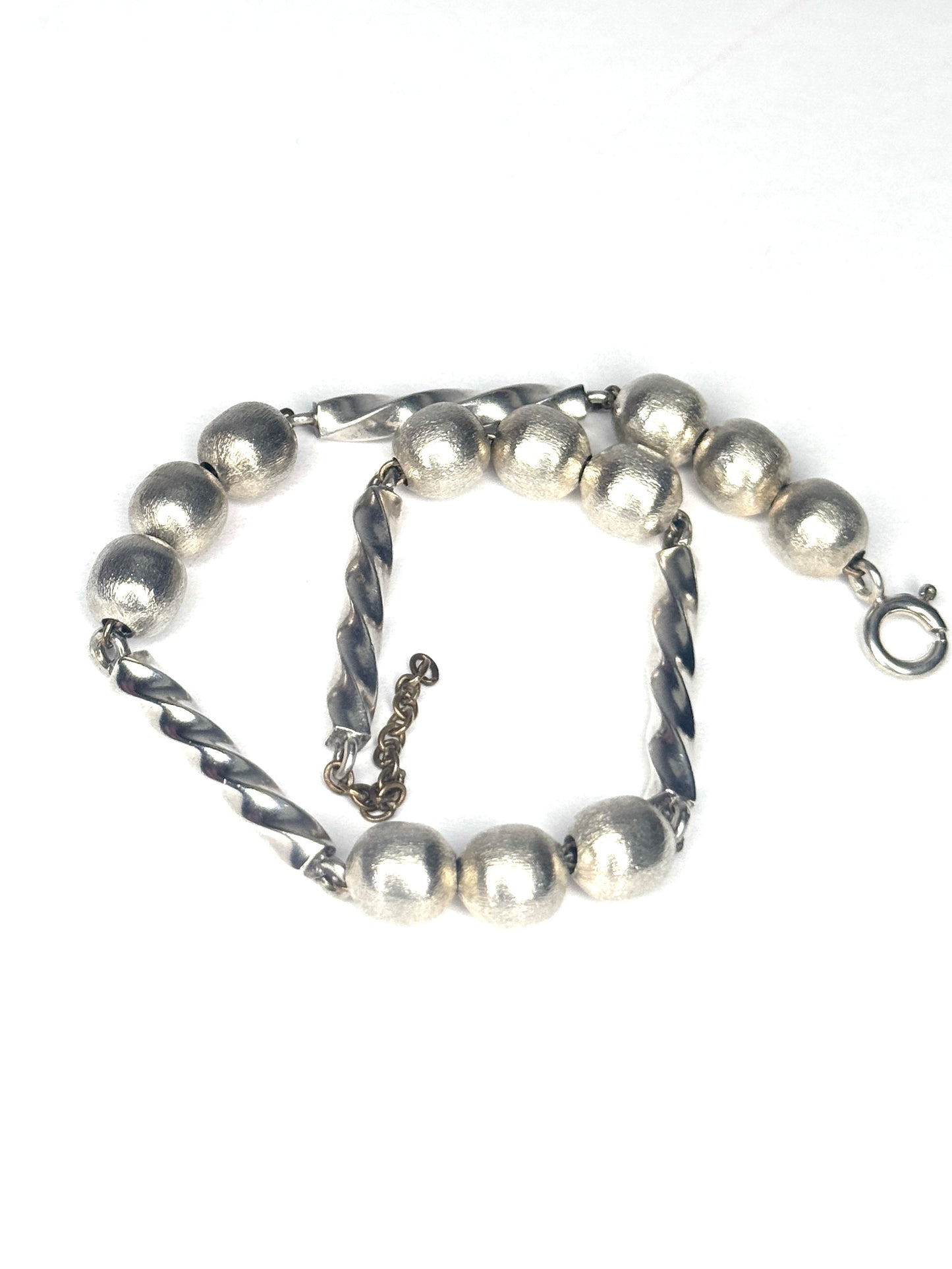 925 Sterling Silver shimmer ball beaded Bracelet