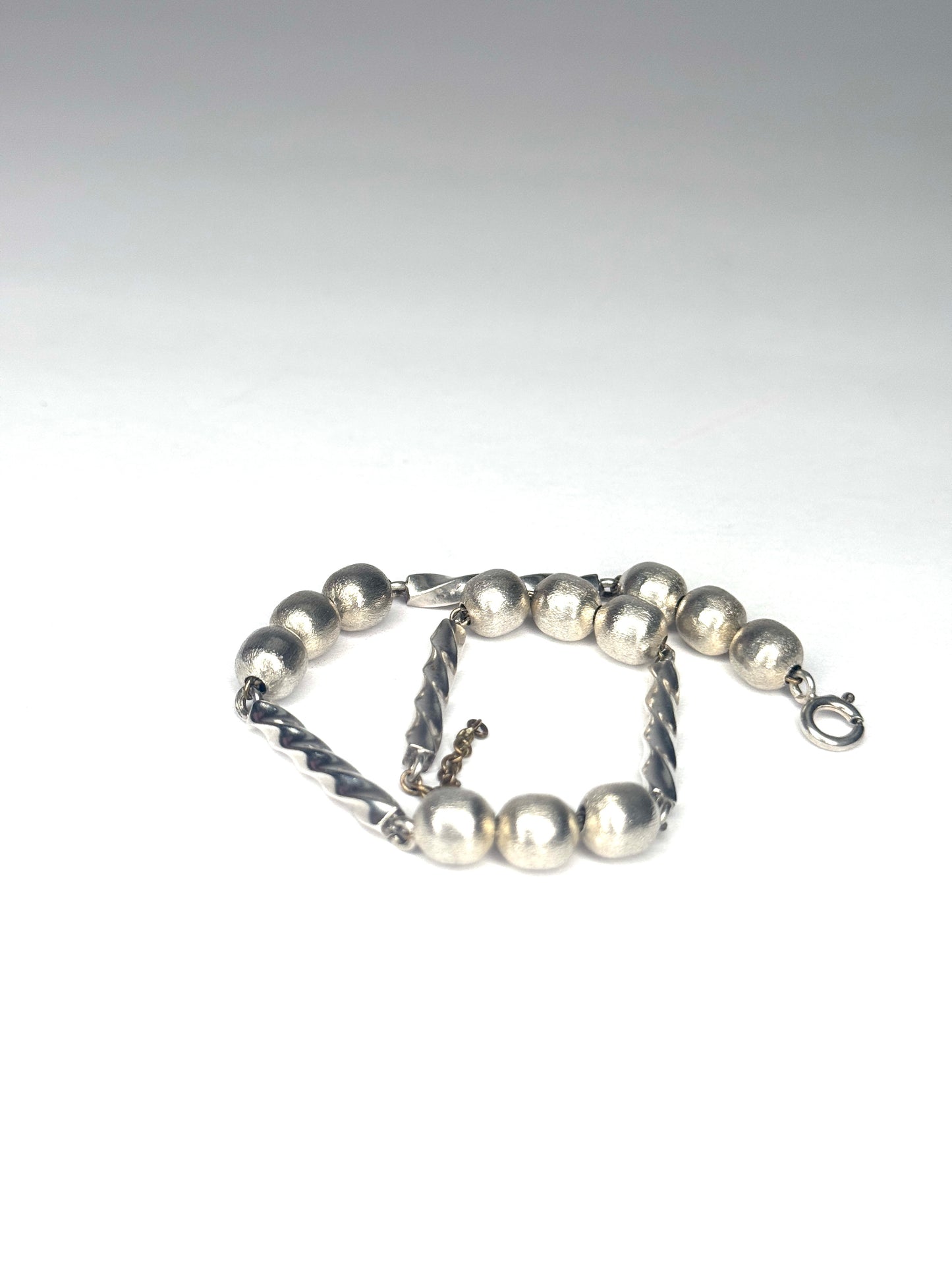 925 Sterling Silver shimmer ball beaded Bracelet