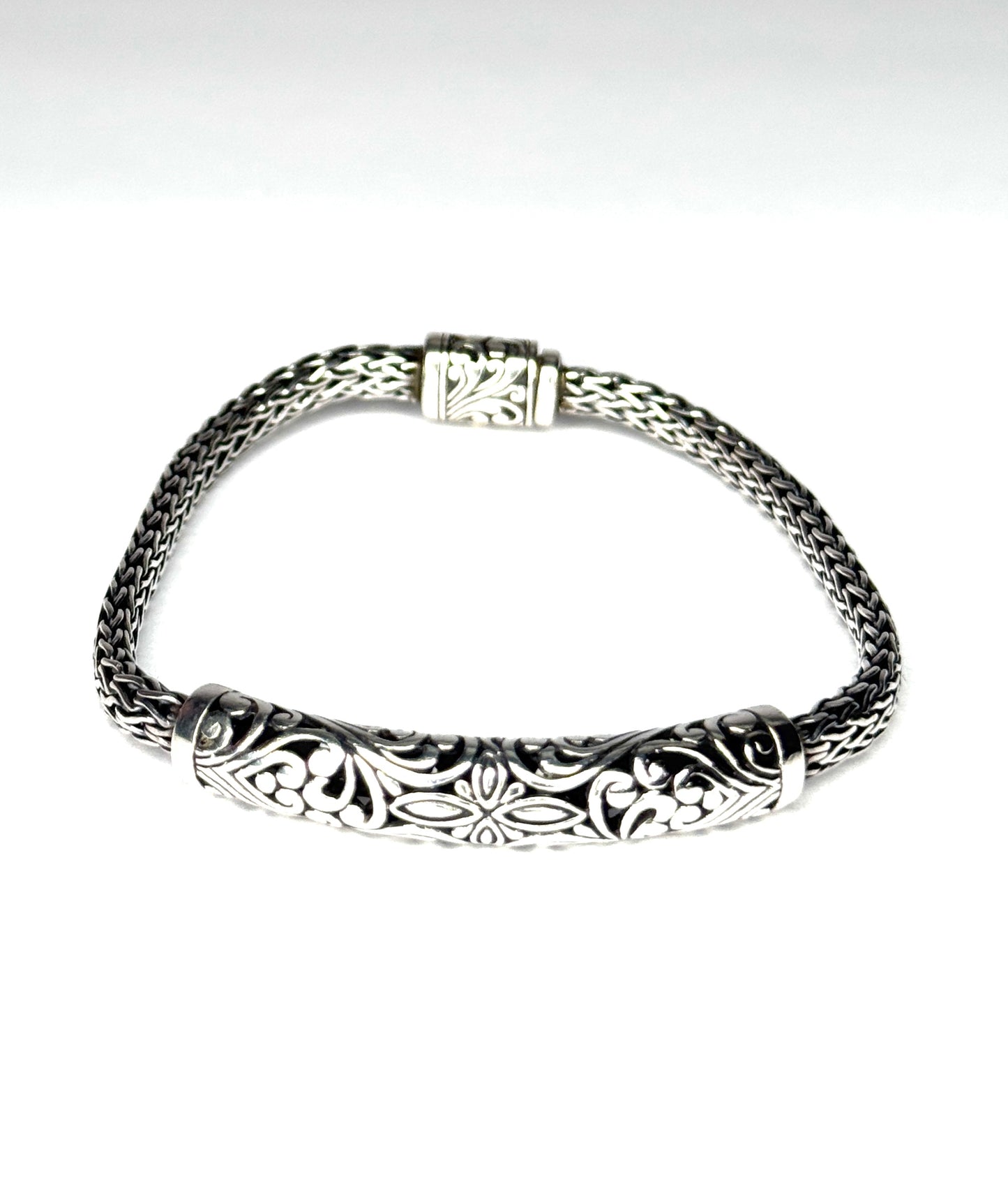 ATI 925 ID Balinese  Filligree Bracelet