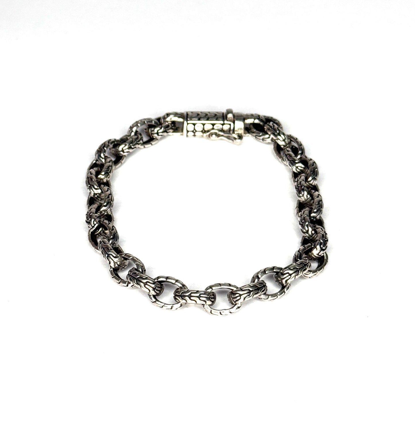 ATI ID Sterling Silver Anchor Chain Bracelet