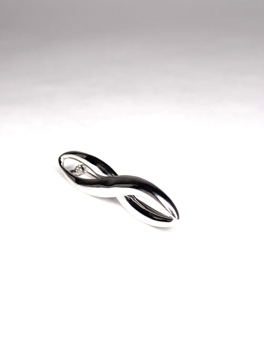 Infinity Sign Sterling ORD Silver Brooch 2.75 inches