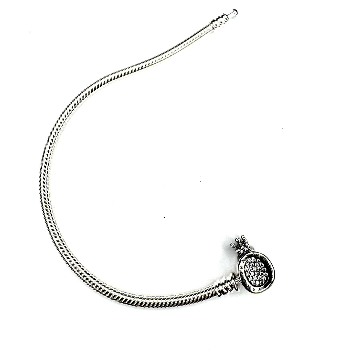 Pandora Moments Crown O Snake Chain Bracelet