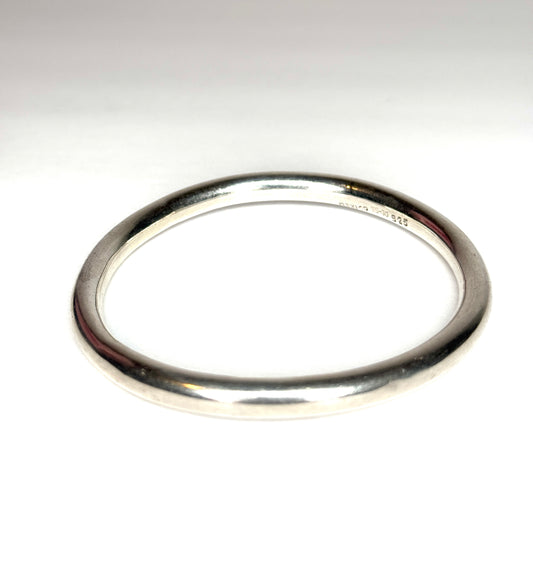 Solid 925 Sterling Silver Mexico Bangle