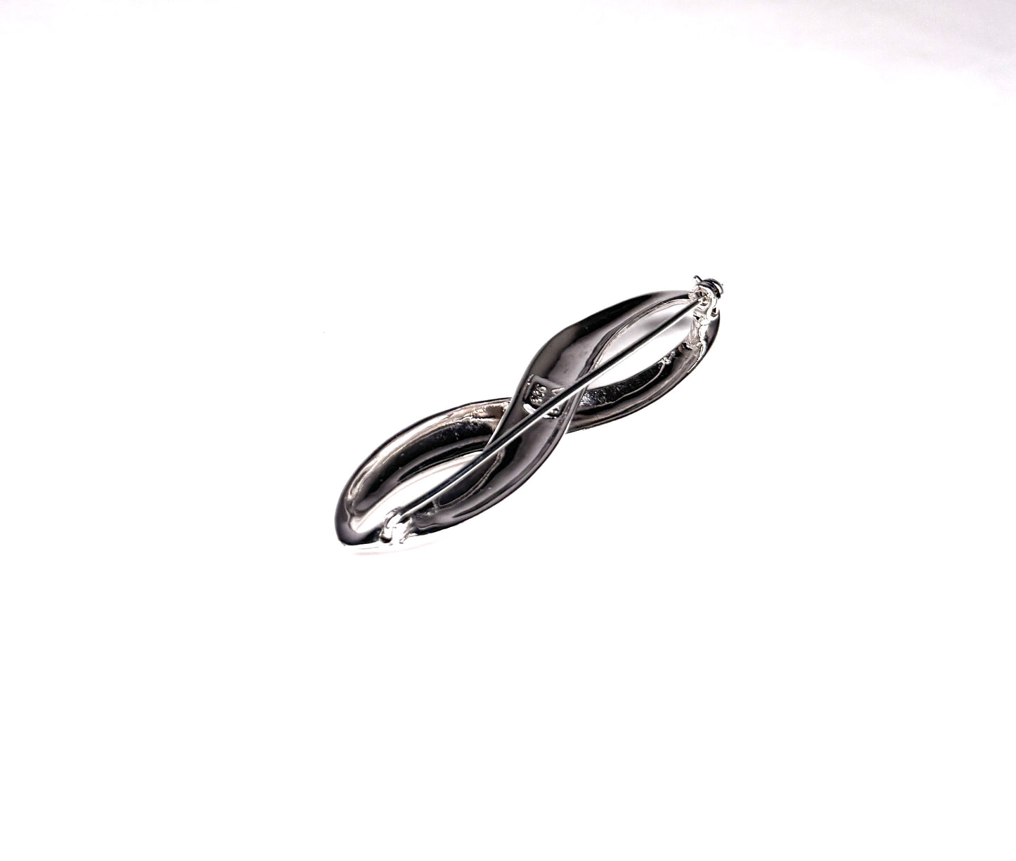 Infinity Sign Sterling ORD Silver Brooch 2.75 inches