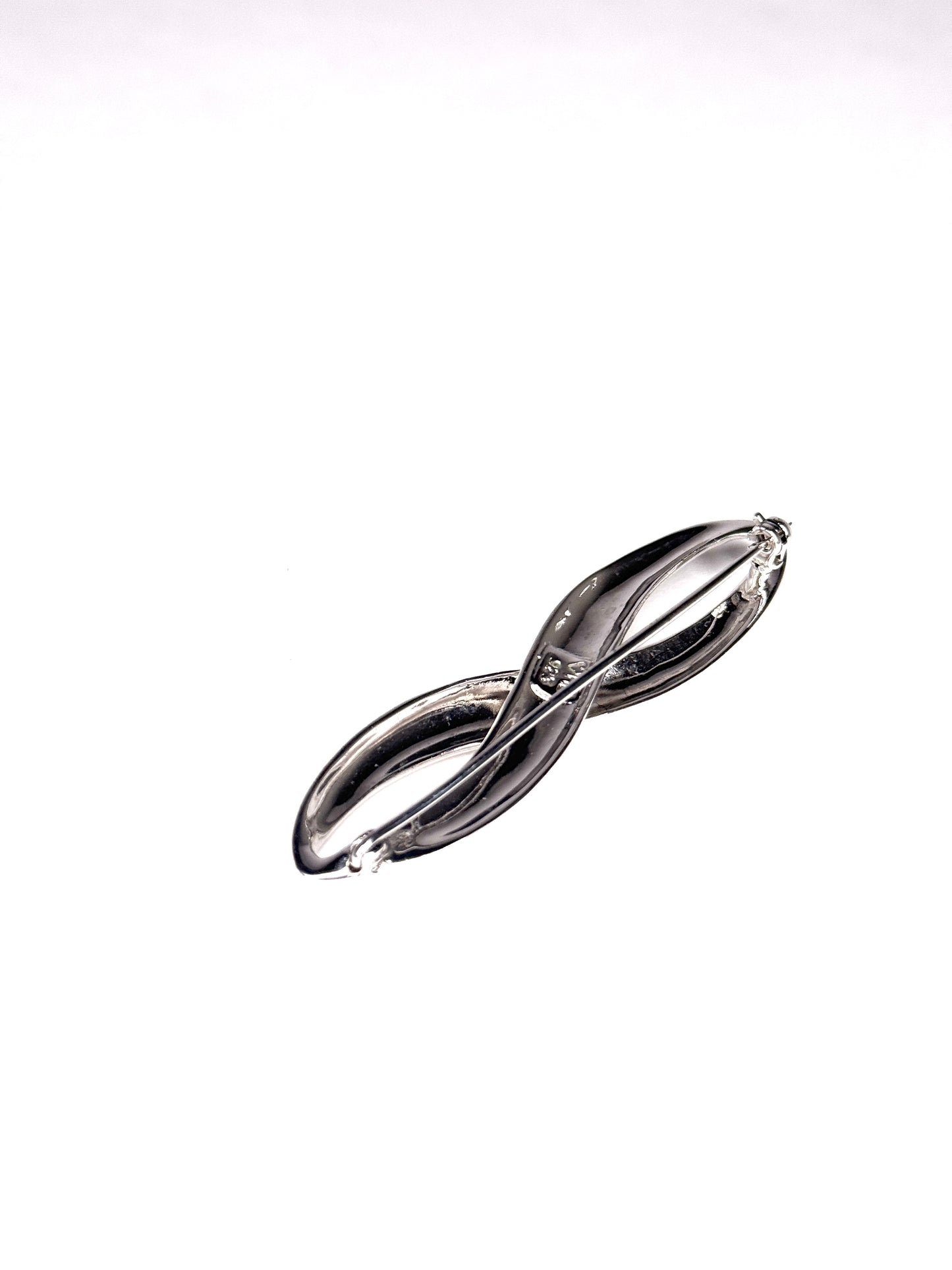 Infinity Sign Sterling ORD Silver Brooch 2.75 inches