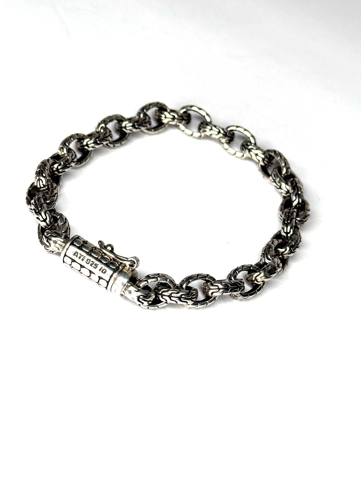 ATI ID Sterling Silver Anchor Chain Bracelet