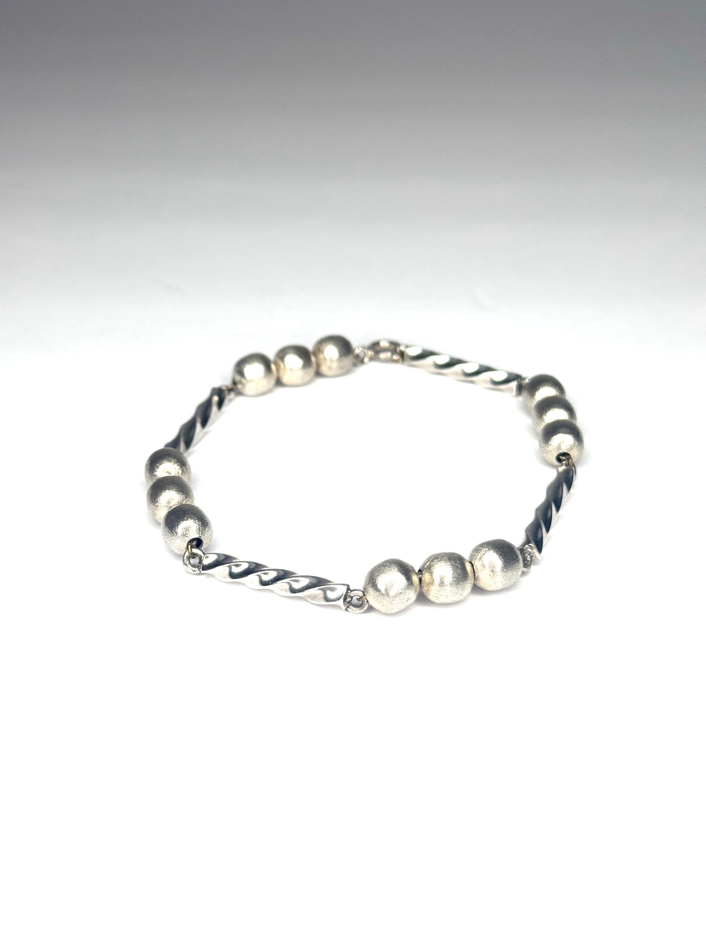 925 Sterling Silver shimmer ball beaded Bracelet