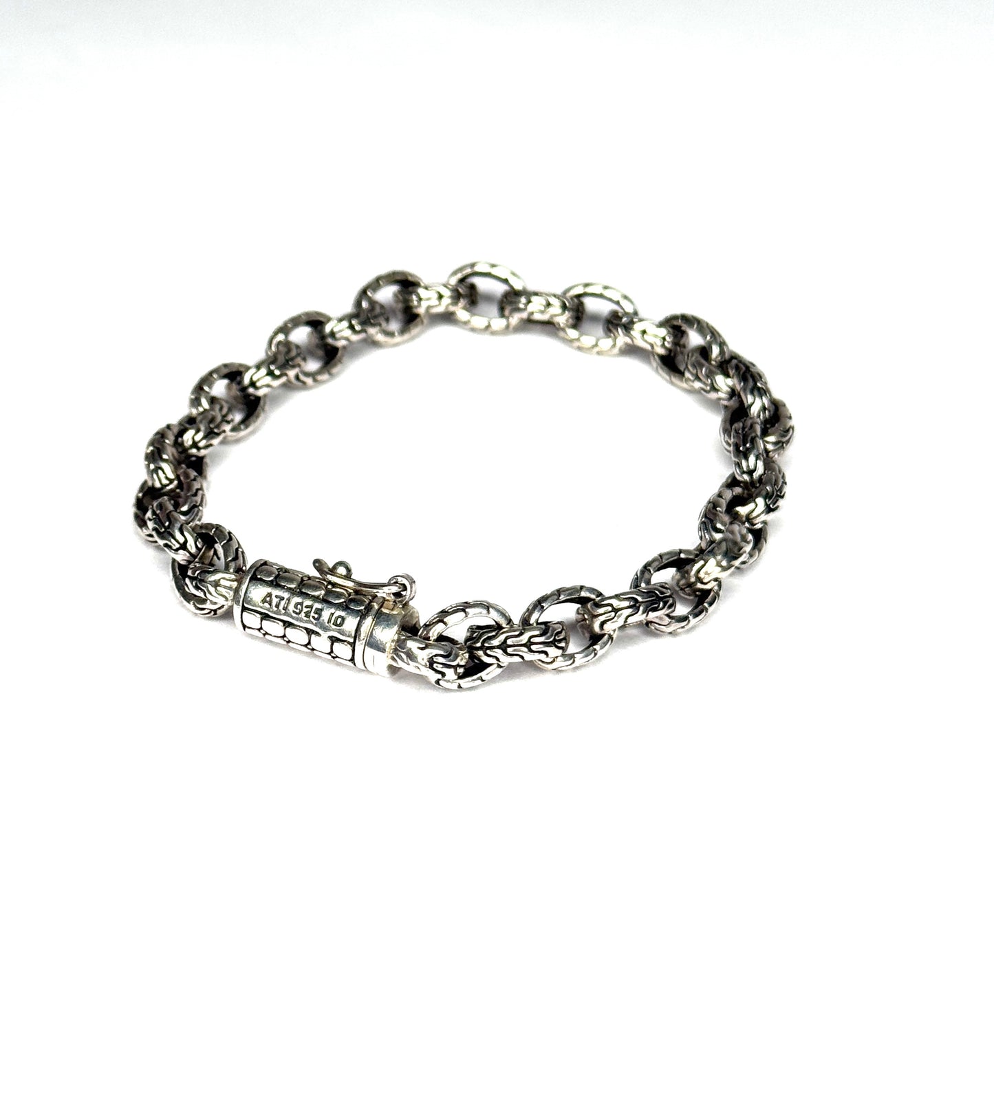 ATI ID Sterling Silver Anchor Chain Bracelet