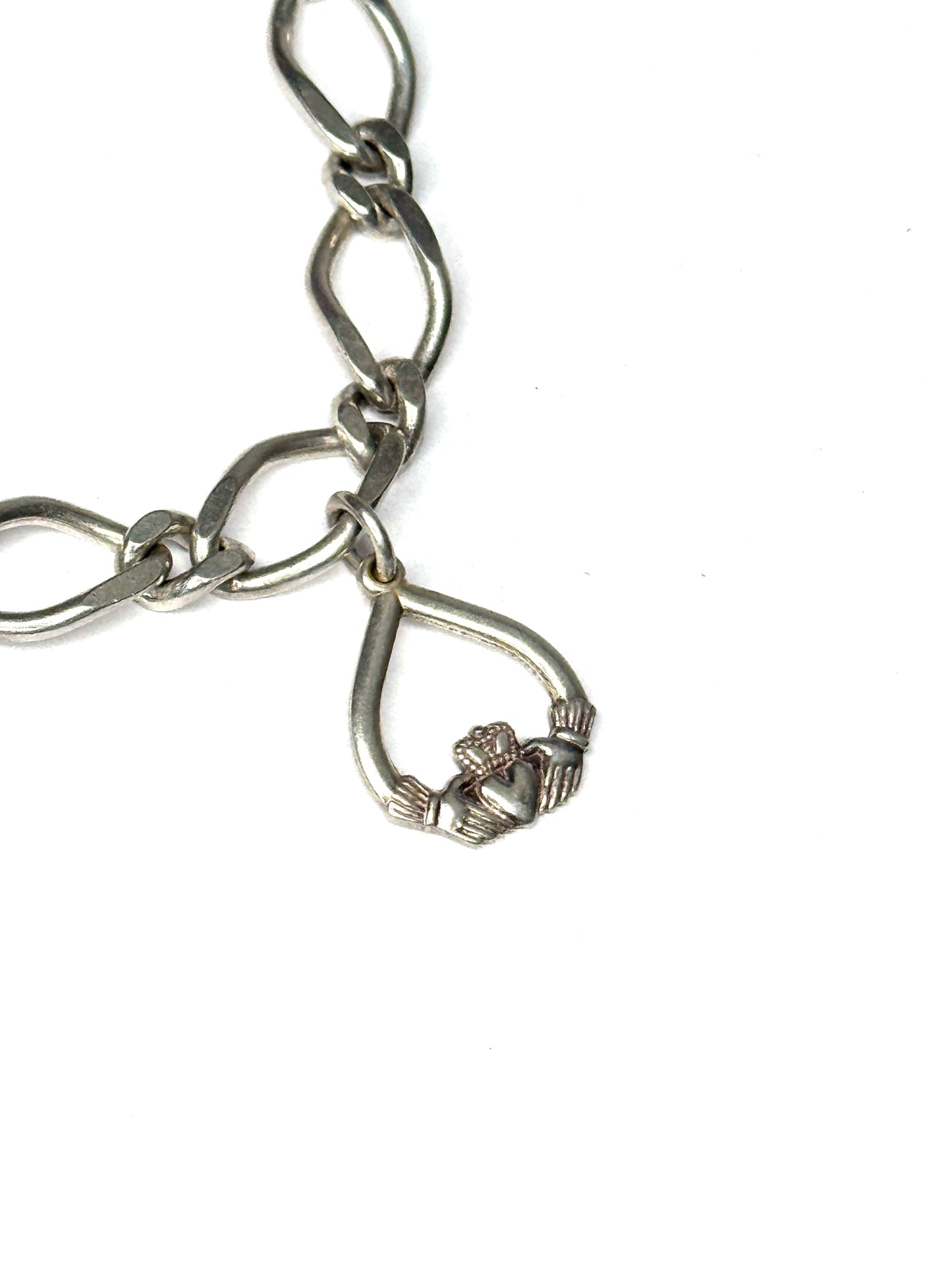 Vintage  Ireland Sterling Silver 925 Charm Braceleti