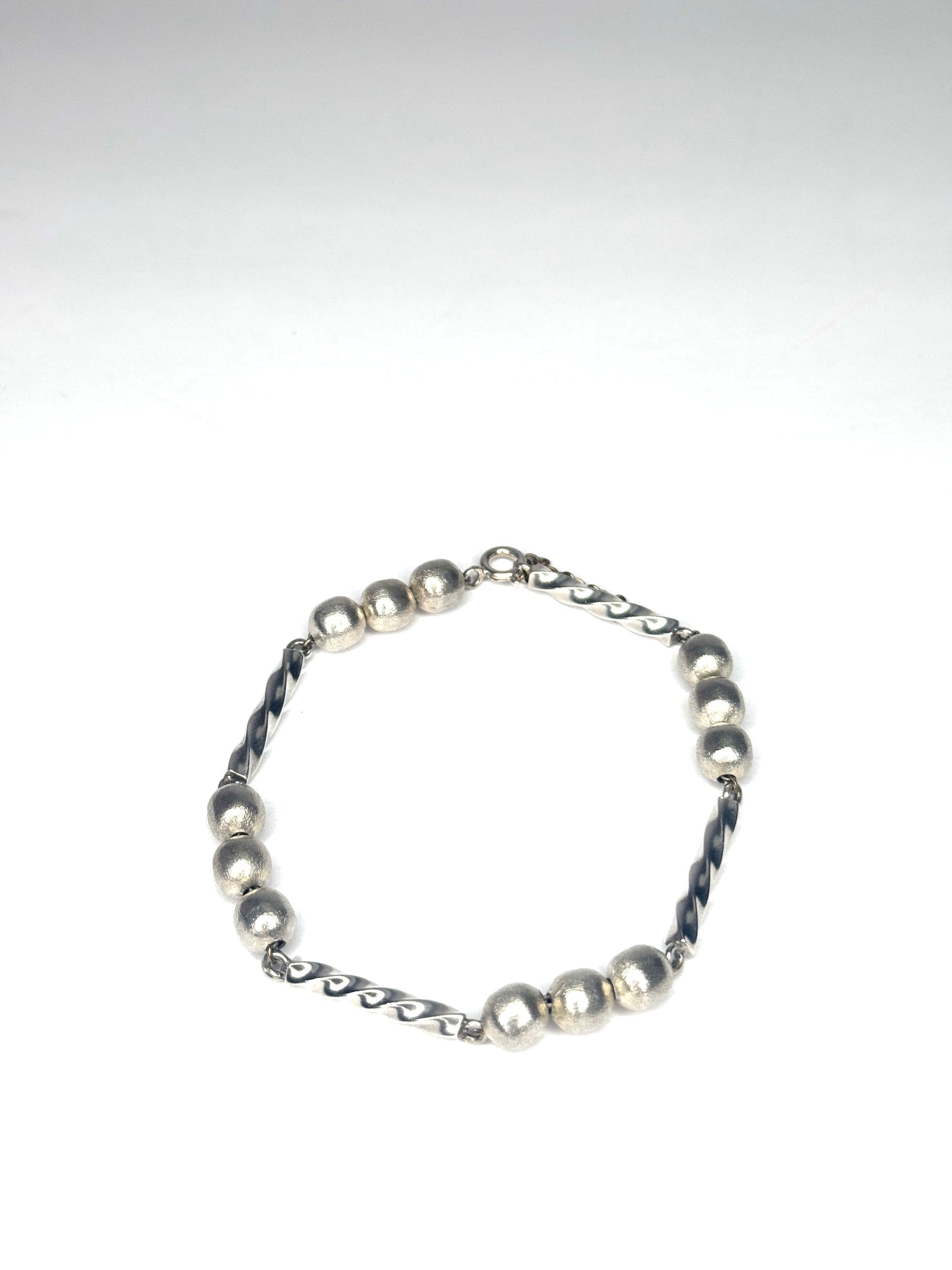 925 Sterling Silver shimmer ball beaded Bracelet