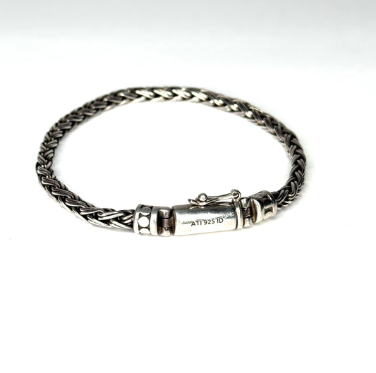 ATI ID Sterling Silver Woven Bracelet